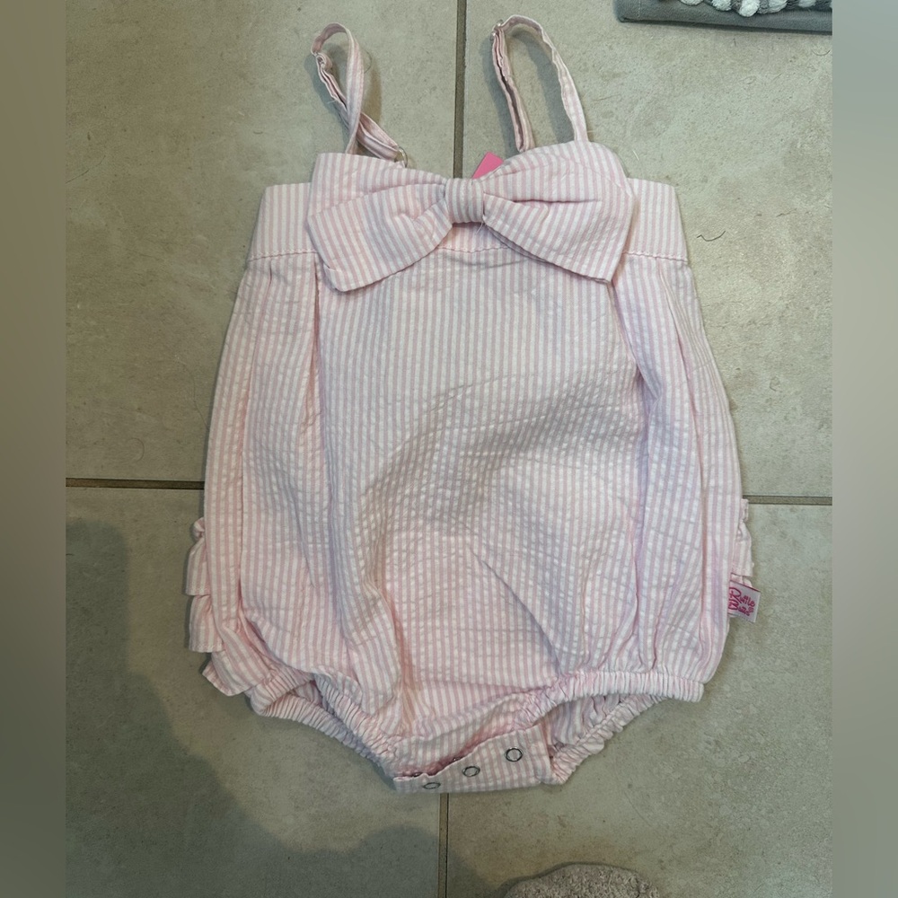 Ruffle Butts Pink Diaper Covers with Bows